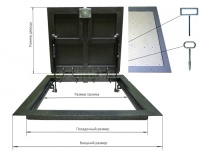 Напольный люк Стелс 900*1200п образец