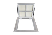 Люк в подвал Периметр 700х1000п откидной алюминиевый