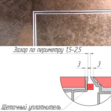 Техно под плитку противопожарный 600*2000п