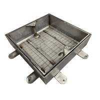 Люк под брусчатку из нержавеющей стали Проспект-ВН 500*500 съемный 