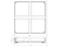Люк уличный Drago 100 600*600 с заполняемой крышкой
