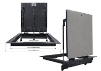 Напольный люк Стелс-У 900*600п уголок утепленный схемы